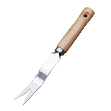 Ergonomic Stainless Steel Weed Pulling Tool, V Shaped Root Remover with Comfort Grip for Easy Garden Weeding