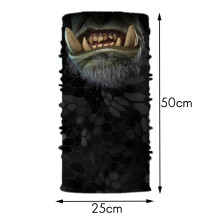 Motorcycle Riding Gaiter Face Mask Neck Gaiter Face Mask for Men Women for Fishing Hiking Running 3D Styling S75(10Pcs)