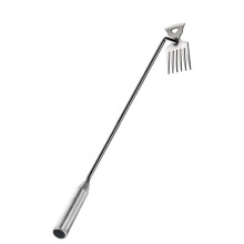 Stand Up Weed Puller 73 cm with 6 Teeth, Heavy Duty Manual Weeding Tool for Garden and Lawn