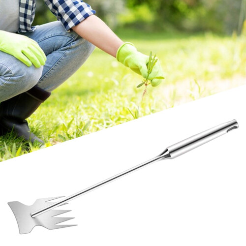 Weed Puller Manual Weeding Tool with Ergonomic Comfort Grip and Sharp Root Claw for Garden 42cm 2
