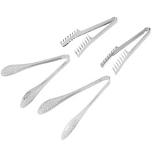4 Pieces Food Tongs Set 9 Inch Stainless Steel Food Serving Tongs Buffet Tong Pastry Noodle Spaghetti Pasta Tong