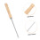 Ergonomic Wooden Handle Weeding Tool for Precision Root Removal, Durable Long Handle Dandelion Puller 5