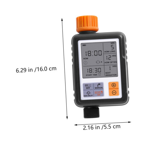 Automatic Garden Watering Timer with IP65 Waterproof Programmable Schedule, Outdoor Irrigation Controller for Hose, Sprinkler and Drip Systems 1