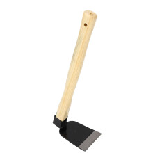 Garden Hand Weeder Carbon Steel with Ergonomic Wooden Handle, Durable Compact Gardening Tool for Raised Beds