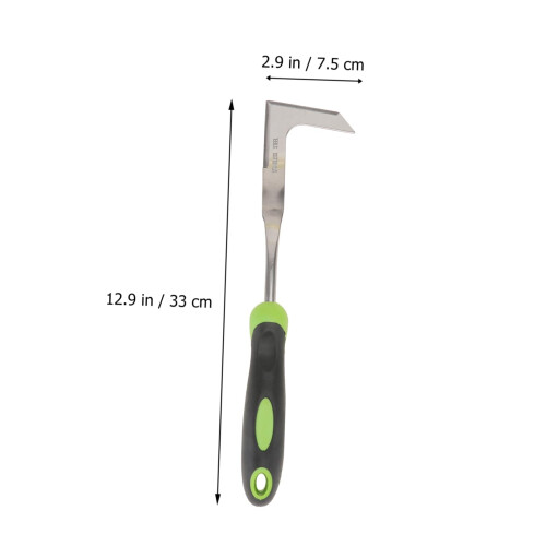 Ergonomic Garden Weeder with Angled Handle, Rustproof Manual Weeding Tool for Cracks and Moss Removal 2