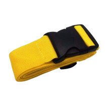 Adjustable Yellow Luggage Strap 500cm Heavy Duty Travel Suitcase Strap with Quick Release Buckle