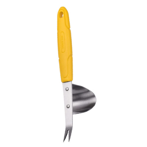 Stainless Steel Weeding Fork Root Removal Tool with Ergonomic Handle for Deep Root Gardening