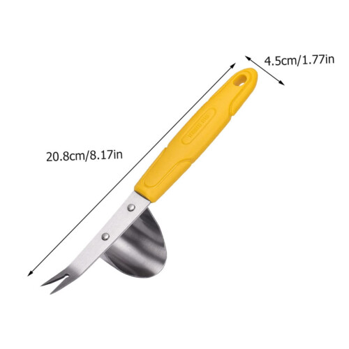 Stainless Steel Weeding Fork Root Removal Tool with Ergonomic Handle for Deep Root Gardening 1