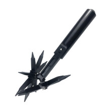 Manual Garden Cultivator 10.63 Inch Rotary Tiller Hand Tool for Soil Aeration and Lawn Reseeding