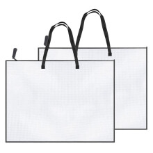 2-Pack 19X25 Tums KonstportföLjfodral, PortföLjmapp för Konstverk, AffischerföRvaringsväSka med Dragkedja och Handtagsmapp