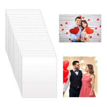 30 Stuks Gesublimeerde Aluminium Fotoplaatjes Warmteoverdracht Metalen Fotoplaten 0,45 mm voor Doe-Het-Zelf Afdrukken Woonkamer Slaapkamer