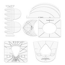 Juego de Plantillas de Herramientas para Acolchar y Regla de Retales, Suministros de Costura de Ropa DIY, Regla de Quilter, Plantilla de Costura,