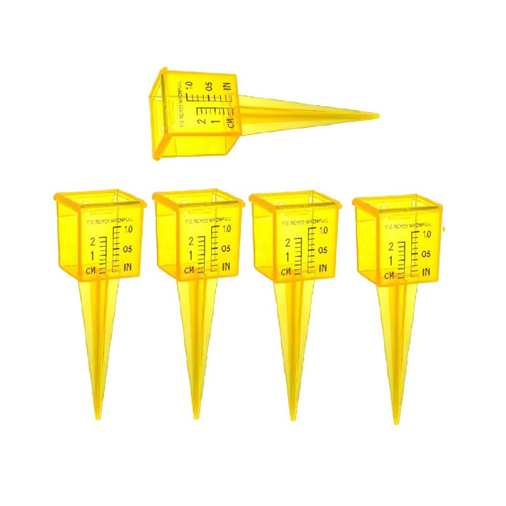 Rain Gauge Reusable Outdoor Plastic Sprinkler Measuring Tool 1.5Inch Sprinkler Gauge With Wide Mouth 6033240925738