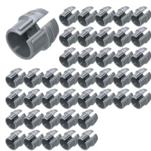100 Conectores de Cable No Metálicos, Hebilla de Fijación de Alambre, Instalación de Estilo una Presión para Cableado 14/2-10/3 AWG, (1/2 Pulgada)