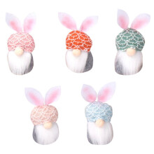 5 Gnomos de Pascua, Conejitos Hechos una Mano, Gnomos de Pascua de Primavera/Regalos de Elfos, Decoraciones de Pascua para la Fiesta en Casa