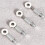 6Pcs Leather Suture Positioning Needle DIY Tool Suture Fixed Position Needle Leather Fixed Suture Needle 6-12mm 3