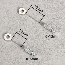 6Pcs Leather Suture Positioning Needle DIY Tool Suture Fixed Position Needle Leather Fixed Suture Needle 6-12mm
