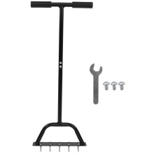 Heavy Duty Carbon Steel Manual Lawn Aerator Tool with Foot‑Operated Thickened Widened Pedals for Garden Soil