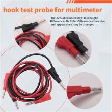 2Pcs Multi-meter Test Leads Cable Jumper Wire Security 4mm Banana Plug Retractable Test Tool Red Black