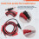 2Pcs Multi-meter Test Leads Cable Jumper Wire  Security 4mm Banana Plug Retractable Test Tool Red Black 1