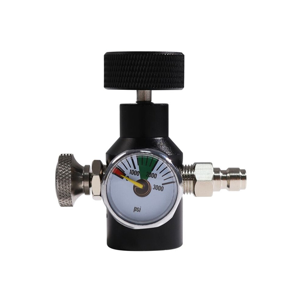 Co2 Tank Cylinder Adapter Connector Kit,Tr21-4 Thread Co2 Soda Cylinder Refill Adapter With 3000Psi Pressure Gauge Black 6031093205779