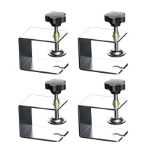HåRdvarujigg för SkåP, 4-Pack C-KläMmor för LåDans FräMre Installation, SkåPramskläMmor för BordslåDans Panel