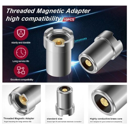 510 Thread Adapter, Adapter, Thread Screw Converter, Soldering Iron Ring Adapters Connector Repair Accessories (10PCS) 2