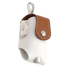 Porte-balle de Golf en cuir PU, avec crochet porte-clés à -1