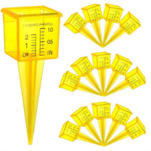 Regenmeter Herbruikbaar Kunststof Sprinklermeetinstrument voor Buiten, 1,5 Inch Sprinklermeter met Brede Opening