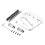 Iron Guitar Bridge Plate Set 6 Saddles Bridge and Stabilizer 1
