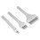 3Pcs Leather Stitching Punch Set Handwork Hole Punch Pricking Iron Chisel Punching Tool for Leather  DIY(3.85mm) 1