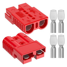 För Anderson-Kontakt 175A Snabbkopplingssats för Vinsch, Husbil, Lastbil och - 1/0 AWG, 12V-36V (2-Pack) - Röd