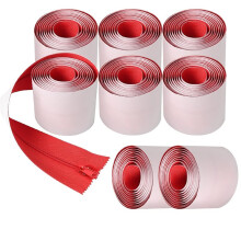 8er-Packung Robuste Staubschutz-Reißverschlüsse - Selbstklebende Sofort-Türreißverschlussrolle - 7,60 cm X 2,13 M
