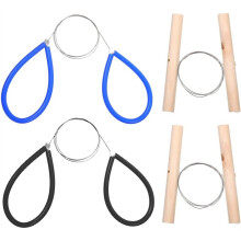 4-Teiliges Set Draht-Tonschneider, 67 cm Langer Holzgriff, Töpferwerkzeug, Käseteig-Schneidewerkzeug, Abtrennwerkzeug