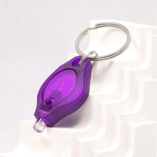 Pack of 100 LED Keychain Flashlight, 395Nm UV Keychain Flashlight, UV Light Flashlight Keychain,