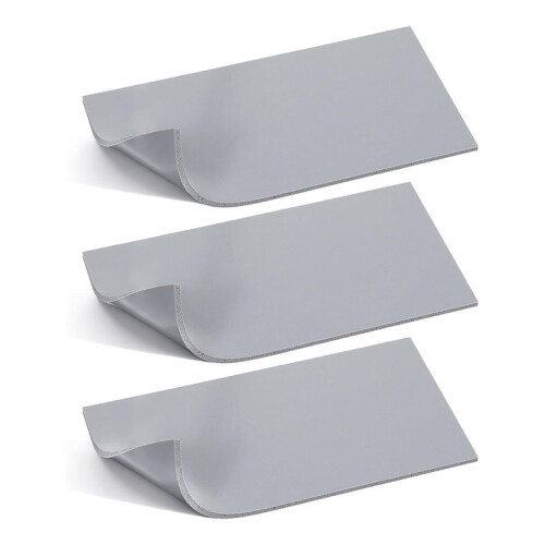 3 Pcs Silicone Heat Press Mat Pad, Double Sided Use, 1/8" X 4" X 8", High Temp Resistance for HTV Projects