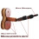 Gancho para Violino com Base de Madeira Maciça e Acabamento em Jacarandá, Resistente e Ideal para Pendurar Violino e Arco 1