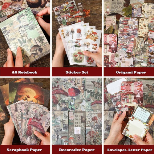 Kit per Scrapbooking Vintage Estetico per Adolescenti e Donne - Tema Giungla Tranquilla 2