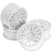 4pcs 52mm 1/10 Scale RC Drift Car Wheels (Rims) for XV02 TT02 Sakura D5 MST RedCat Plastic Hub Set White