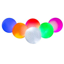 Lot de 6 Balles de Lumineuses LED Fluorescentes, Longue Durée de Vie, Brillent dans le Noir pour L'Entraînement Nocturne
