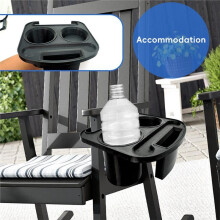Chair Cup Holder Clip Chair Table Portable Chair Tray for Picnic Garden Outdoor Camping Patio Chair