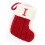 7" rot-weißer Monogramm-Strick-Weihnachtsstrumpf 1
