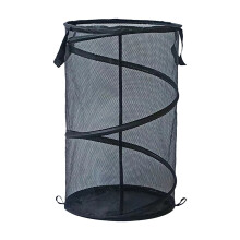 Zonao Mesh Popup Laundry Hamper, Foldable & Collapsible, Large Capacity, Freestanding, with Handles – Compatible with Home & Dorm