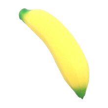 Realistic Lifelike Artificial Banana – Stretchy Fake Food Model for Display, Photography, Party Decor, Stress Relief & Autism Therapy (Compatible