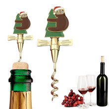 Christmas Wine Opener, Wing Corkscrew, Metal Manual Wine Bottle Opener, Multifunctional Cork Screw for Home & Waiters with Beer Bottle Opener