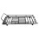 Roof Car Rack Metal Black 1 Set 1