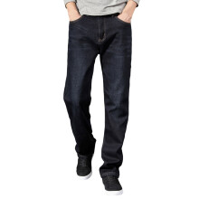 Herenjeans, relaxte pasvorm, thermobroek, sneeuwbroek, teddy, warme gevoerde winterbroek, rechte pijp, pluche thermobroek