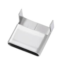 100pcs Metal Cable Tie Buckle 19mm L-Type Buckle Wrap Zip Ties Packaging Tooth Buckle Connector