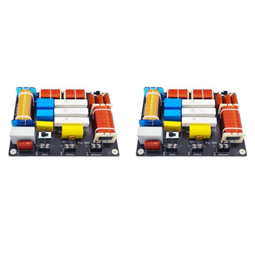 2X 3 Way 800W High Power Multi Speaker High Medium Low 3 Way Frequency Converter Adjustable Frequency Divider PA-3803