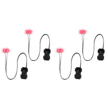 Halloween Led Glowing Eyes with Timer,4 Pcs Light SkeletonEyes,Horror Diy Eyes for Masks,Pumpkins,Tombstones,Props A